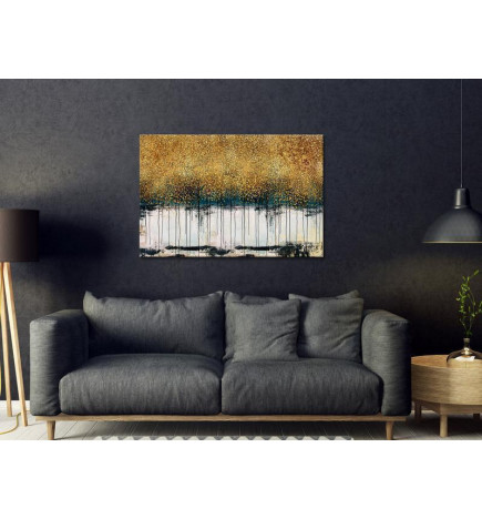 Canvas Print - Gilded Nature (1 Part) Wide