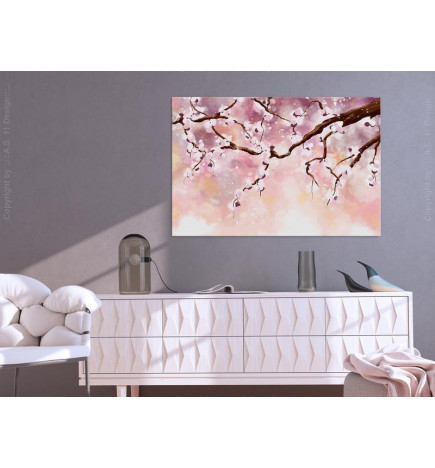 Schilderij - Cherry Blossoms (1 Part) Wide