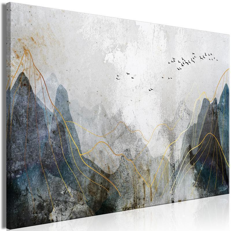 31,90 € Schilderij - Misty Mountain Pass (1 Part) Wide