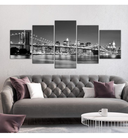 Canvas Print - Dream about New York (5 Parts) Wide