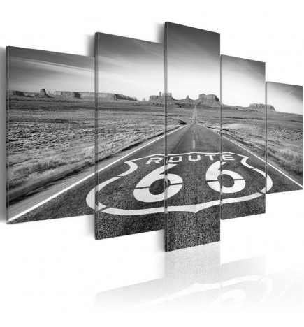 Tablou - Route 66 - black and white