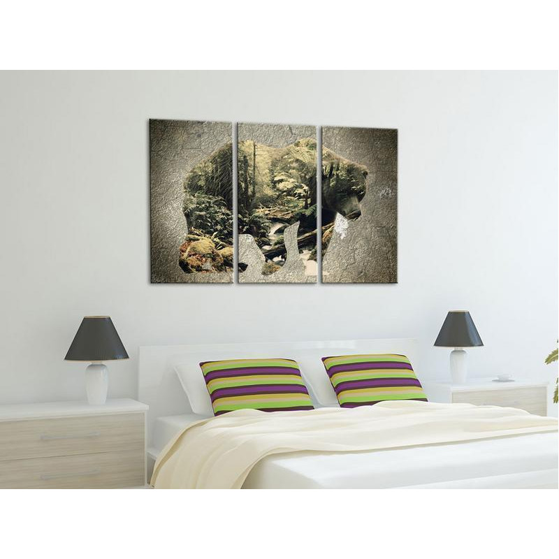 61,90 € Canvas Print - The Bear in the Forest