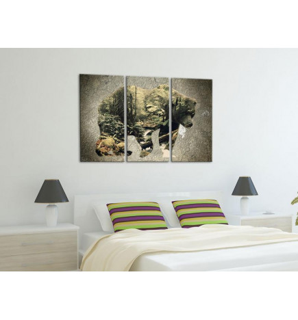 61,90 € Canvas Print - The Bear in the Forest
