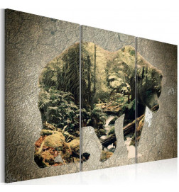 Schilderij - The Bear in the Forest