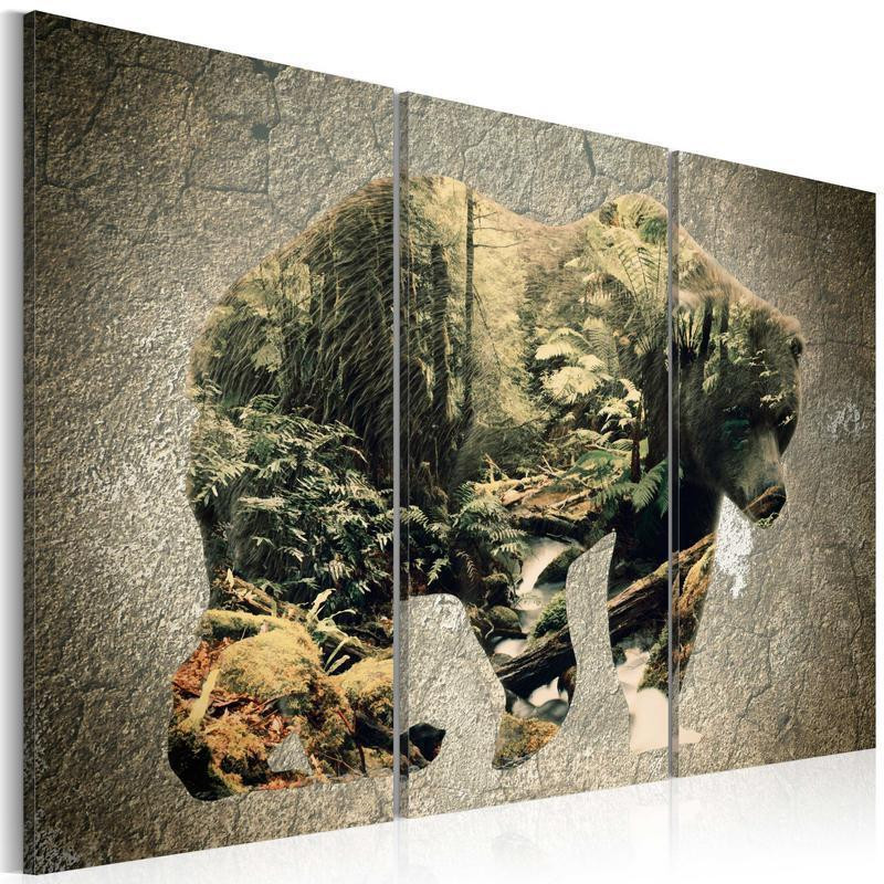61,90 € Leinwandbild - The Bear in the Forest