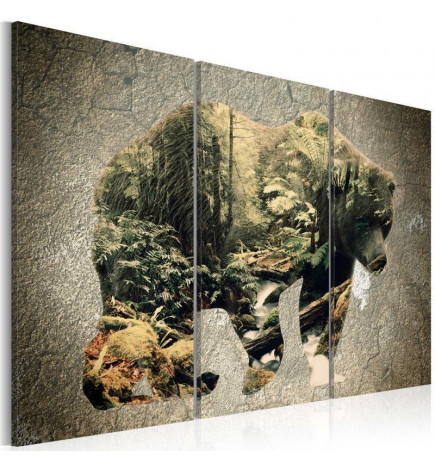 Canvas Print - The Bear in the Forest