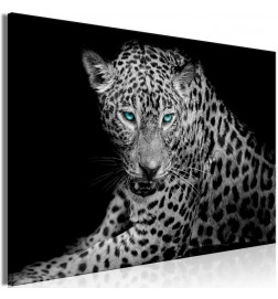 Leinwandbild - Leopard Portrait (1 Part) Wide