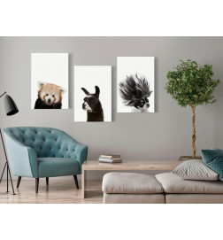 61,90 € Canvas Print - Friendly Animals (Collection)