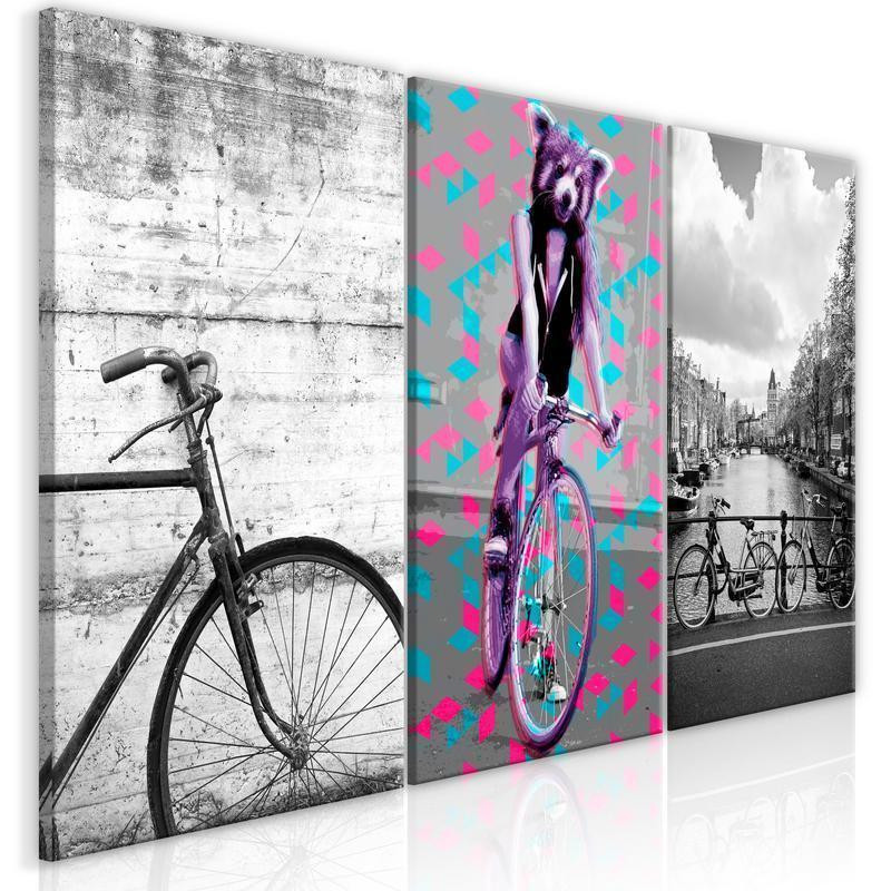 61,90 € Canvas Print - Bikes (Collection)