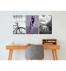 Schilderij - Bikes (Collection)