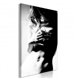 Cuadro - Gentleness of Contrast (1-part) - Female Nude in Black and White