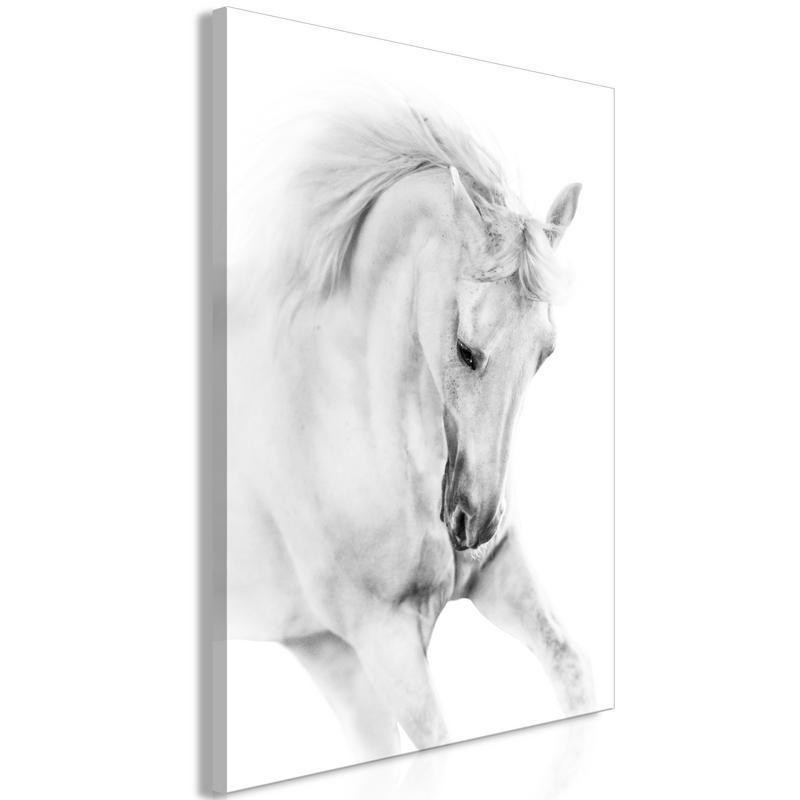 61,90 € Leinwandbild - White Horse (1 Part) Vertical