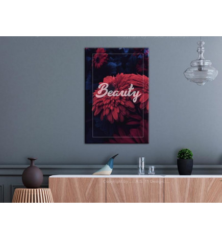 61,90 € Canvas Print - In the Garden of Red Flowers (1-part) - Beauty of Hidden Nature