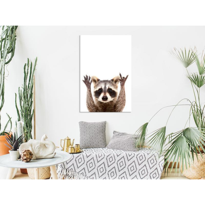 61,90 € Schilderij - Raccoon (1 Part) Vertical