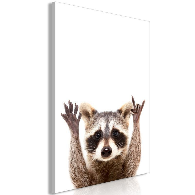 61,90 € Leinwandbild - Raccoon (1 Part) Vertical