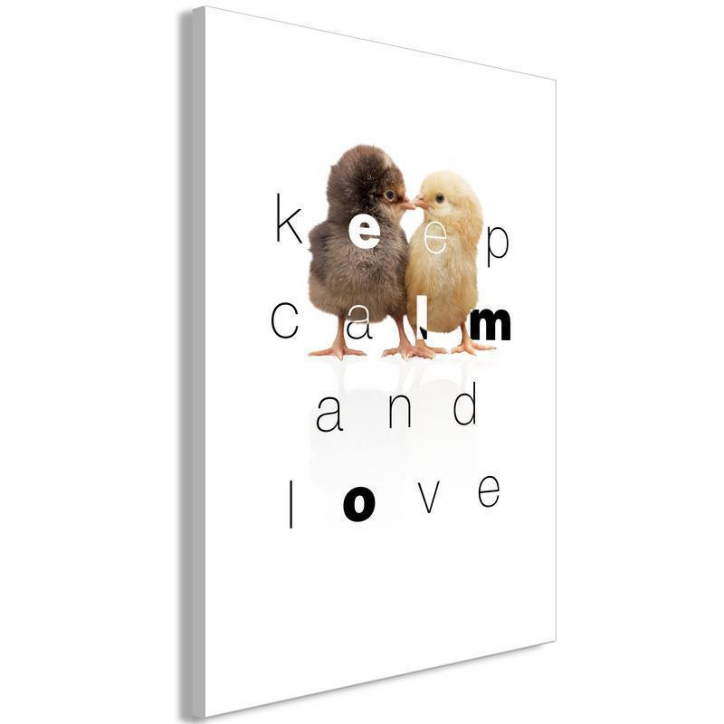 31,90 € Glezna - Keep Calm and Love (1 Part) Vertical