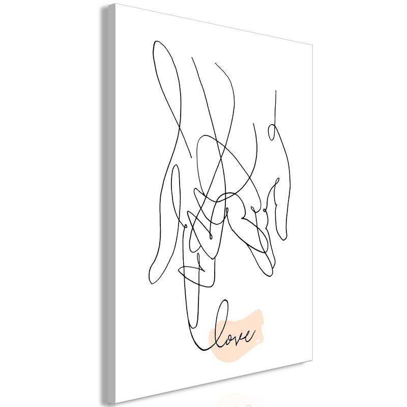 31,90 € Schilderij - Tangled Love (1 Part) Vertical
