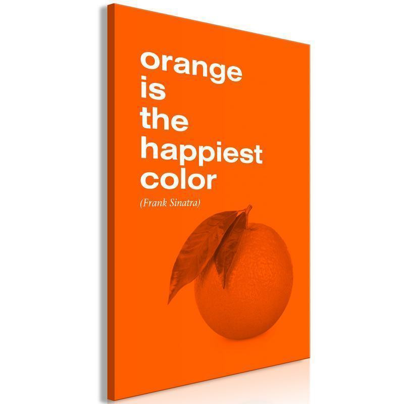 61,90 € Canvas Print - The Happiest Colour (1 Part) Vertical