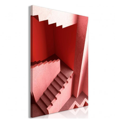 Schilderij - Stairs to Nowhere (1 Part) Vertical