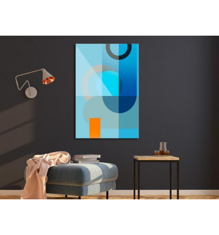 61,90 € Canvas Print - Blue Surface (1 Part) Vertical