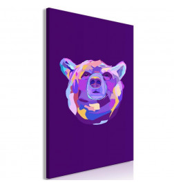 Cuadro - Colourful Bear (1 Part) Vertical