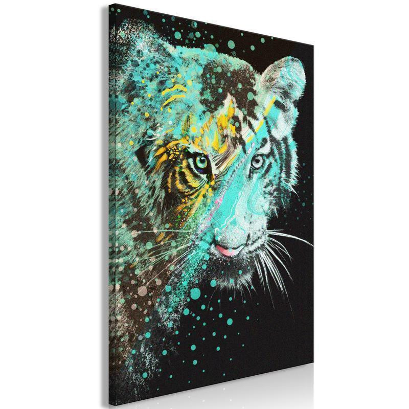 31,90 € Schilderij - Mint Tiger (1 Part) Vertical