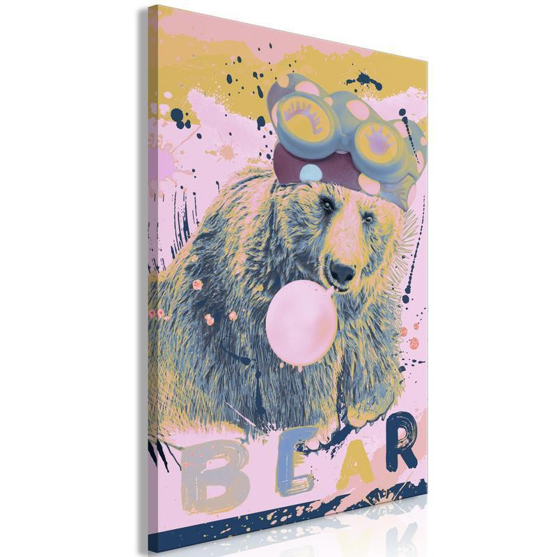 31,90 € Canvas Print - Teddy Bear and Balloon (1 Part) Vertical
