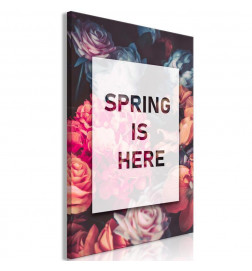 Schilderij - Spring Is Here (1 Part) Vertical