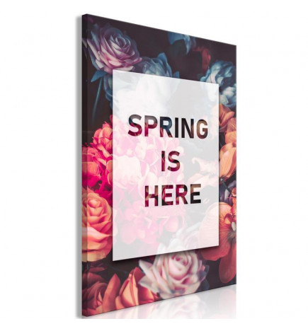 Schilderij - Spring Is Here (1 Part) Vertical