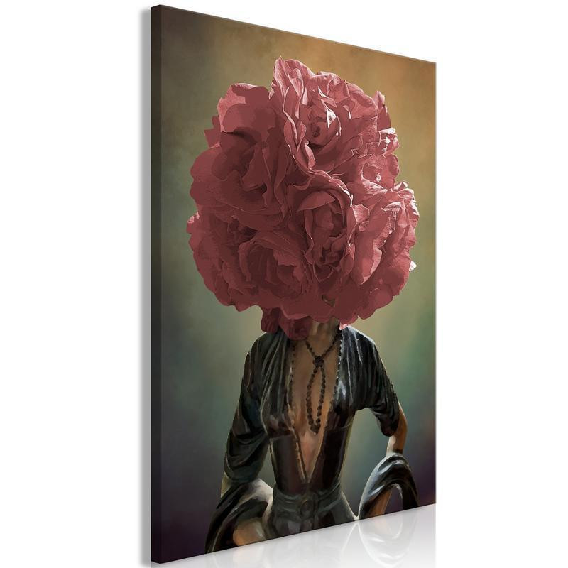 31,90 € Canvas Print - Flowery Thoughts (1 Part) Vertical
