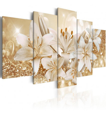 Tableau sur verre acrylique - Golden Bouquet