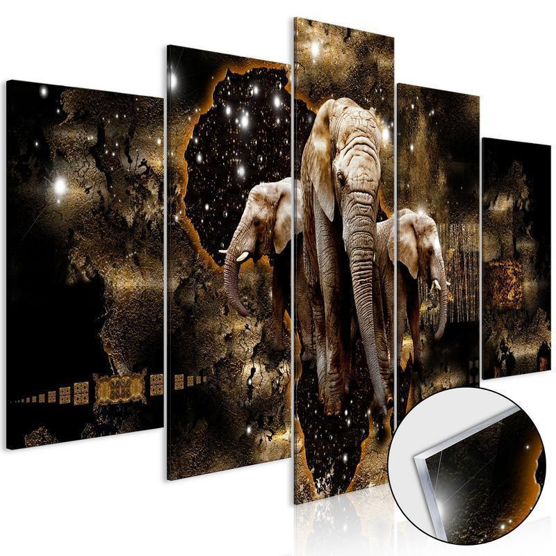 127,00 € Afbeelding op acrylglas - Brown Elephants