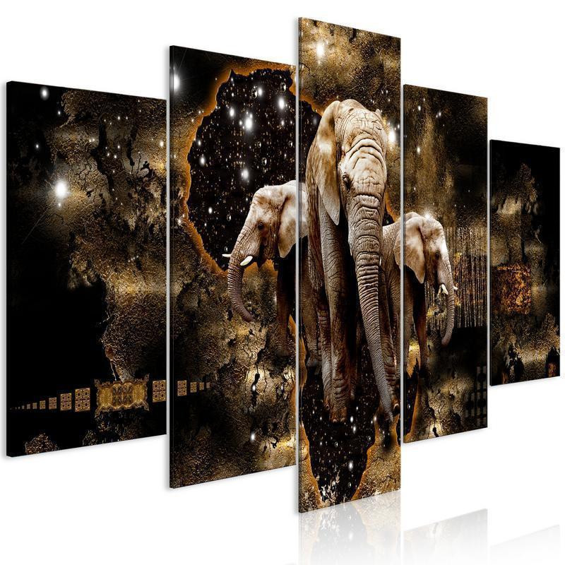 127,00 € Tablou pe sticlă acrilică - Brown Elephants