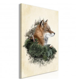 Schilderij - Mr Fox (1 Part) Vertical