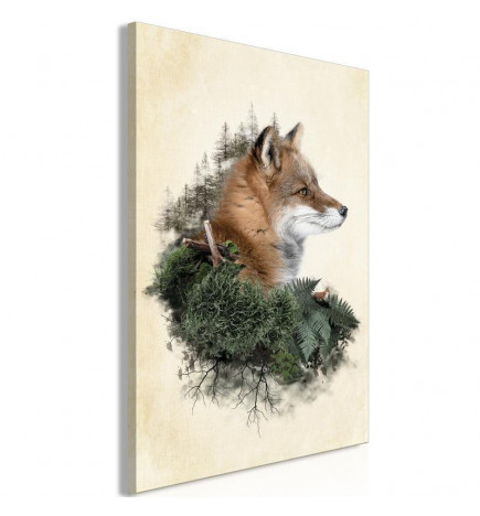 Schilderij - Mr Fox (1 Part) Vertical