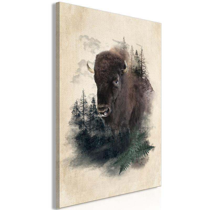 31,90 € Canvas Print - Stately Buffalo (1 Part) Vertical