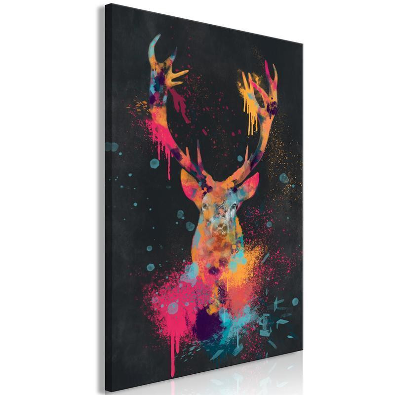 31,90 € Canvas Print - Spectacular Deer (1 Part) Vertical