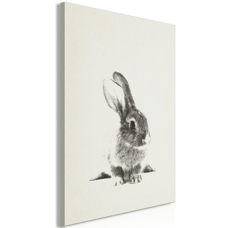 31,90 € Schilderij - Fluffy Bunny (1 Part) Vertical