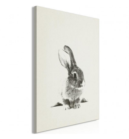 Schilderij - Fluffy Bunny (1 Part) Vertical