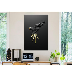 61,90 € Seinapilt - Black Parrot (1 Part) Vertical