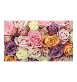 Papier peint - Roses pastels