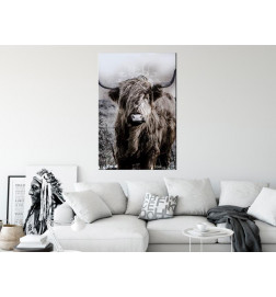 31,90 € Leinwandbild - Highland Cow in Sepia