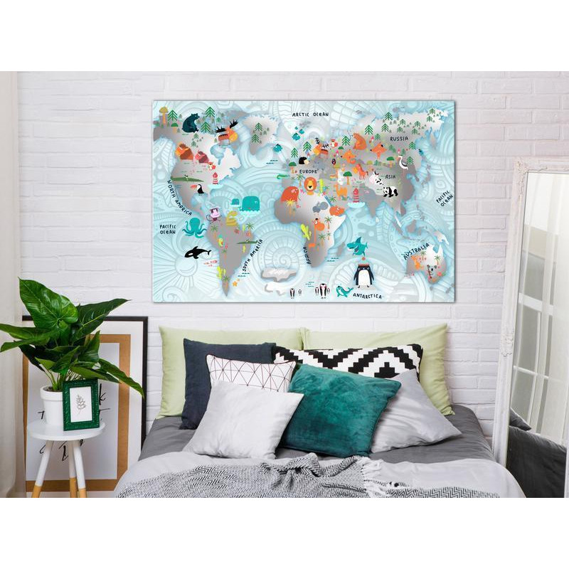 61,90 € Canvas Print - Fairytale Map (1 Part) Wide