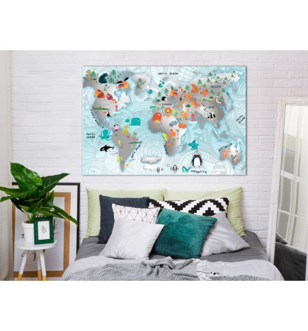61,90 € Canvas Print - Fairytale Map (1 Part) Wide