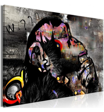 31,90 € Schilderij - Pensive Monkey (1 Part) Wide