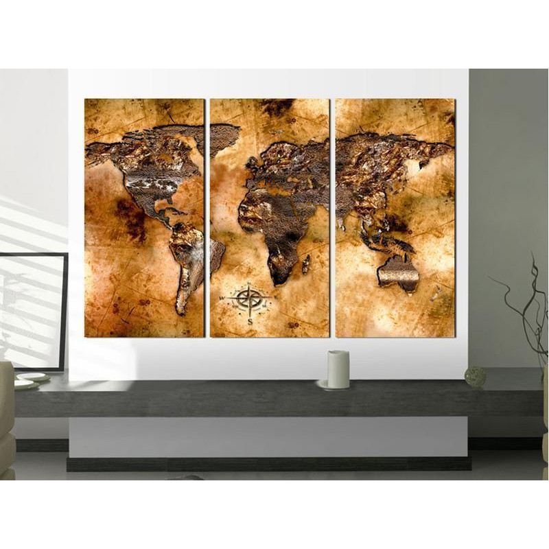 61,90 € Canvas Print - World in opalescent shades