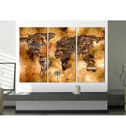 Canvas Print - World in opalescent shades