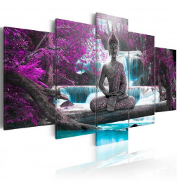Slika - Waterfall and Buddha