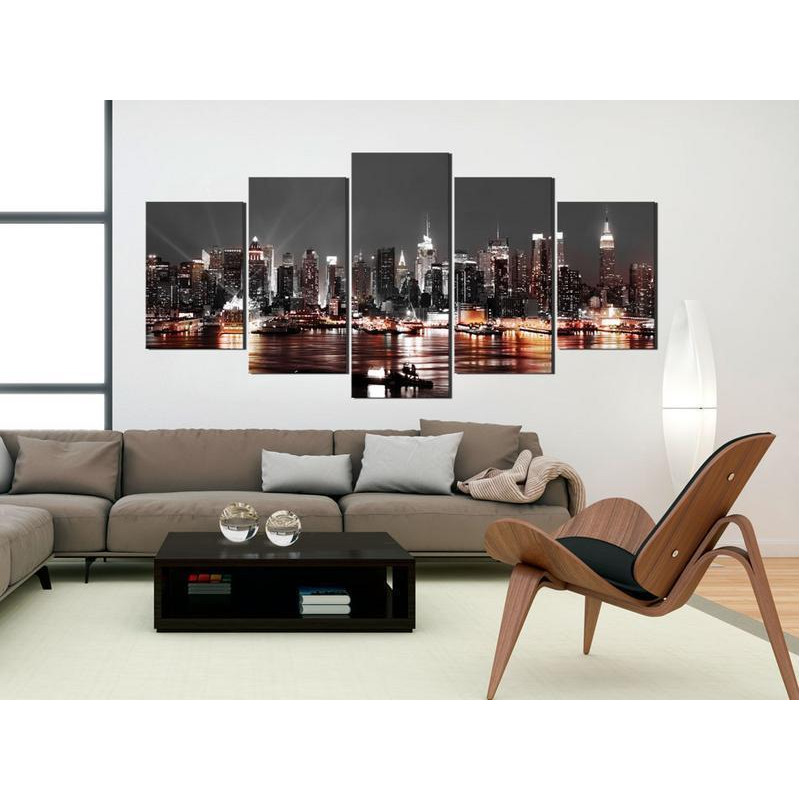 70,90 € Canvas Print - Grey city