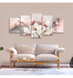 92,90 € Leinwandbild - Magnolia in Bloom (5 Parts) Wide